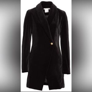 Alice + Olivia Vance Velvet Coat